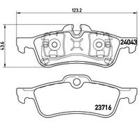 Brake pads P 06 032 BREMBO for MINI MINI MINI Convertible