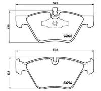 P 06 040 Disc Brake Brake Pad Set Front Fits BMW 1 Coupe Convertible 3 By Brembo