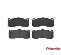 P06041 Front Brake Pad Set 4x Pads Prepared For Wear Indicator Braking By Brembo