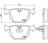 Brake pads P 06 044 BREMBO for BMW LAND ROVER