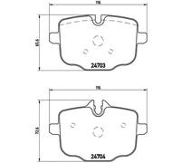 Brake pads P 06 061 BREMBO for BMW ALPINA