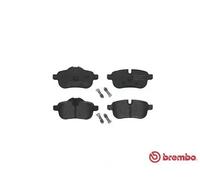 P06062 Rear Brake Pad Set 4x Pads Prepared For Wear Indicator Braking By Brembo