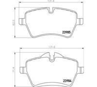 BREMBO Brake Pad Set Front Axle Braking Fits Mini Mini Mini Clubman Mini Clubvan