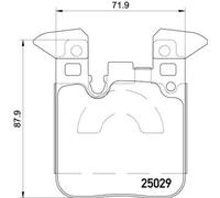 Brake pads P 06 087X BREMBO for BMW 1 Sports Hatch 3 4 Coupe 3 Gran Turismo