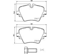 P 06 093 Disc Brake Brake Pad Set Front Fits BMW 1 3 Touring Van 5 Mini Brembo