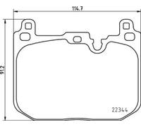 BREMBO Brake pad set P 06 097 prepared for wear warning indicator with accessories MINI: Clubman, Hatchback, Convertible, BMW: 2 Gran Coupe