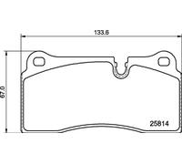 Brake pads P 06 111 BREMBO for BMW 2 Coupe