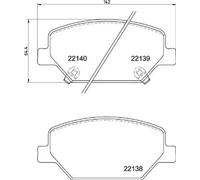 BREMBO P 07 007 Brake pad set