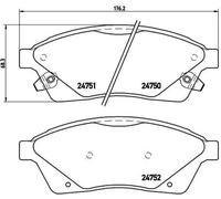 BREMBO P 09 010 Brake pad set