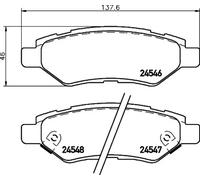 Brake pads P 09 014 BREMBO for CADILLAC CHEVROLET