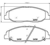 BREMBO P 09 016 Brake pad set