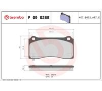 BREMBO P 09 028E Brake pad set