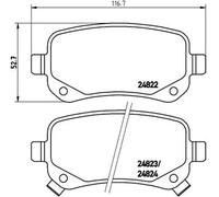 BREMBO P 11 021 Brake pad set