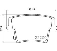 Brake pads P 11 040 BREMBO for DODGE CHRYSLER