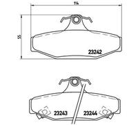 BRAKE PAD SET DISC BRAKE FOR SSANGYONG MUSSO KORANDO/Cabrio REXTON/II/SUV 3.2L