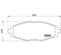 Brake pads P 15 006 BREMBO for CHEVROLET DAEWOO