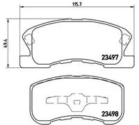 BRAKE PAD SET DISC BRAKE FOR DAIHATSU SIRION STORIA YRV/MPV MAX OPTI/II 1.0L