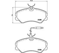 BREMBO Brake pad set P 23 023 incl. wear warning contact with brake caliper screws without accessories TALBOT: Express 1000-1500 Platform / Chassis