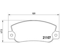 Brake pads P 23 032 BREMBO for LANCIA FIAT