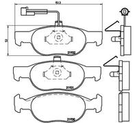 BREMBO P 23 057 Brake pad set