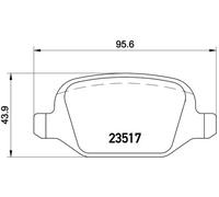 Brake pads P 23 065 BREMBO for ALFA ROMEO LANCIA FIAT