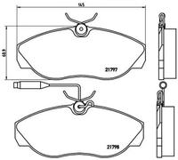 BREMBO P 23 068 Brake pad set