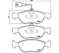 Brembo Brake Pad Set P 23 070 PRIME LINE with Wear Warning Contact Front for FIAT, ALFA ROMEO, LANCIA