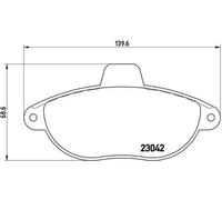 Brembo Brake Pads Front With Anti-Squeak Plate For Citroën Dispatch Fiat Peugeot