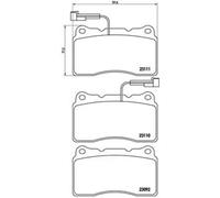 Brake pads P 23 078 BREMBO for ALFA ROMEO VOLVO RENAULT