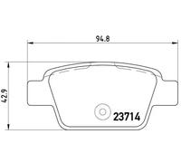 Brake pads P 23 080 BREMBO for FIAT ALFA ROMEO LANCIA