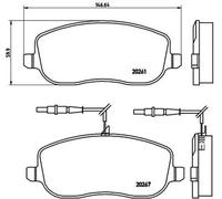 Brake pads P 23 090 BREMBO for CITROËN FIAT PEUGEOT LANCIA
