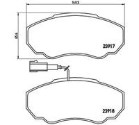BREMBO P23091 Brake Pad Set For Disc Front For CITROEN Relay Fiat Ducato Peugeot