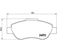 BRAKE PAD SET DISC BRAKE FOR FIAT PANDA/CLASSIC/Hatchback/Van 1.2L 4cyl PANDA