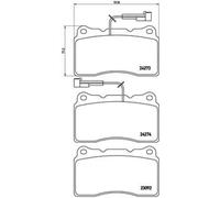 ALFA ROMEO 147 Hatchback Brembo Brake Pads Front 2000-2010