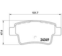 BREMBO P 23 104 Brake pad set