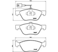 BREMBO P 23 112 Brake pad set