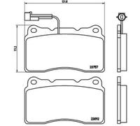 BREMBO P 23 115X Brake pad set