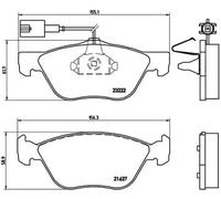 Brake pads P 23 116 BREMBO for ALFA ROMEO 166
