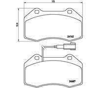 Brake pads P 23 117X BREMBO for ALFA ROMEO ABARTH