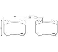 BREMBO P 23 129 Brake pad set