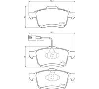 BREMBO P 23 130 Brake pad set