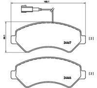 Brake pads P 23 136 BREMBO for FIAT PEUGEOT CITROËN OPEL