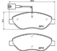 Brake pads P 23 145 BREMBO for FIAT ALFA ROMEO LANCIA