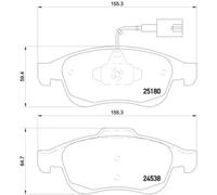 BREMBO P 23 148X Brake pad set