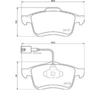Brake pads P 23 163 BREMBO for FIAT OPEL