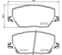 BREMBO P 23 164X Brake pad set