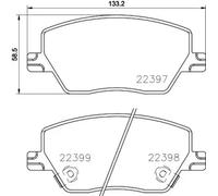 BREMBO P 23 170 Brake pad set