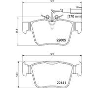 Brake Pads Set fits MASERATI LEVANTE 3.8 Rear 2019 on Brembo 673004626 Quality