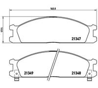 Brembo Brake Pad Set P 24 026 - Disc Brake - Fits Nissan, Subaru, Ford