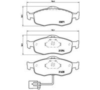 Brake pads P 24 034 BREMBO for FORD GRANADA Mk III GRANADA Mk III Saloon